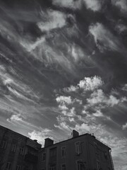 Beautiful clouds in the city