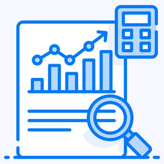 An icon design of qualitative data, data visualization
