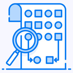 
An icon design of qualitative data, data visualization
