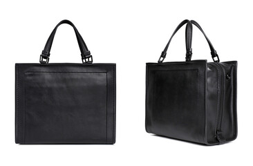Black Women's bag, front and back view