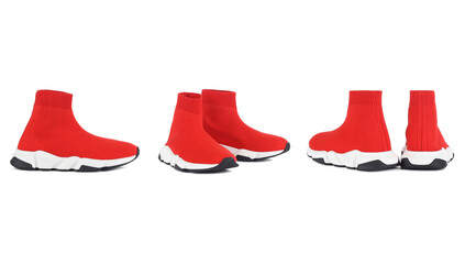 Women's red boots