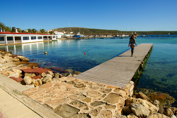Obraz premium Puerto de Fornells. Bahia de Fornells.Menorca.Illes Balears.España.