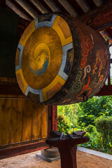 the traditional temple drum.