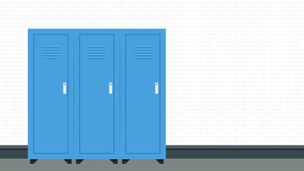 Locker vector. Locker on white background.