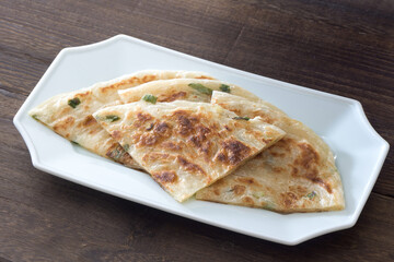 葱油餅　台湾食