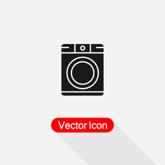 Washing Machine Icon Vector Illustration Eps10