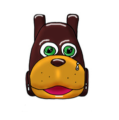 Dog backpack from the set.