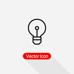 Bulb Icon,Idea Icon,Idea Symbol Vector Illustration Eps10