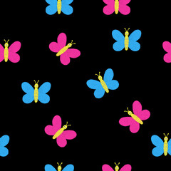 seamless pattern with butterflies
