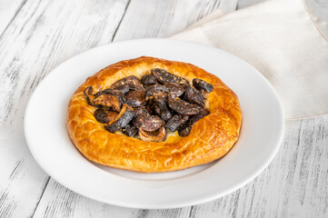 Wild mushroom tartlet