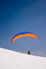 paragliding in the mountains