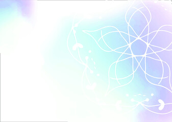 Hand-painted, abstract light blue flower abstract splash watercolor background liquid stain, vector illustration scribble drop element for design, illustration, wallpaper, invitation card, ink drawing