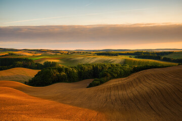 Obraz premium A beautiful landscape of the hills