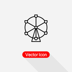 Carousel Icon, Festival Symbol Vector Illustration Eps10
