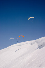paragliding in the mountains