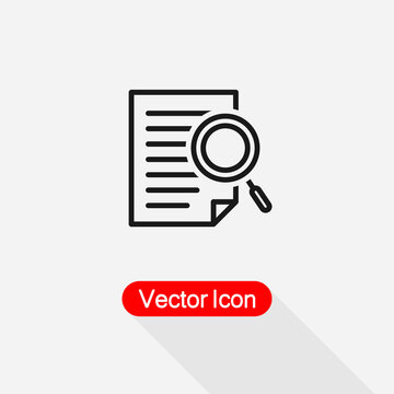 Case Studies Icon Vector Illustration Eps10