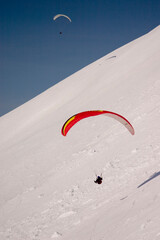 paragliding in the mountains