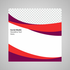 Editable Post Template Social Media Banners for Digital Marketing. Promotion Brand Fashion. Stories. Streaming. Vector Illustration.