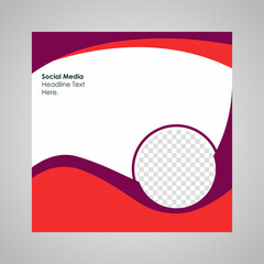 Set modern square editable banner template.Suitable for social media post and web. Vector illustration with photo college.