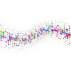 abstract rainbow background with squares