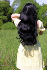 my long black hair