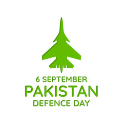 Vector illustration on the theme of Pakistan Defence day observed each year on 6th September.