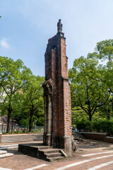 長崎県長崎市　爆心地公園　浦上天主堂の遺壁