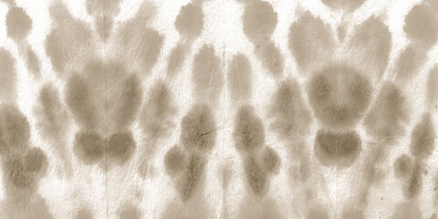 Pastel Style Shibori. Retro Ink Zigzag. Aquarelle 