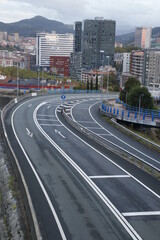 Fototapeta na wymiar Road close to Bilbao