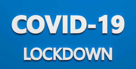 corona virus pandemic text as background - 3D Illustration