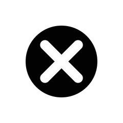 Fototapeta premium Cross Icon. Cancel icon. Close icon.