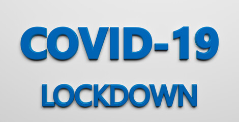 corona virus pandemic text as background - 3D Illustration