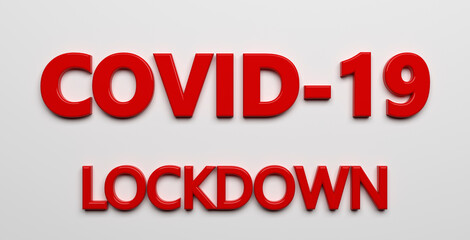 corona virus pandemic text as background - 3D Illustration