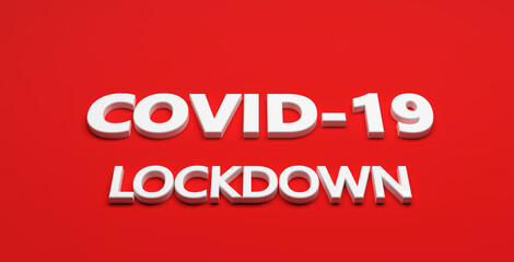 corona virus pandemic text as background - 3D Illustration