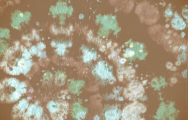 Tie Dye Pattern. Blue Batik Fabric. Love 