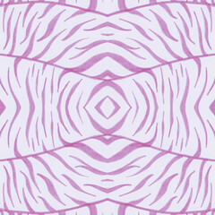 Obraz premium White Africa Print. Watercolor Animal Skin 