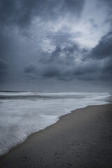 storm on the beach