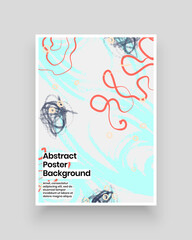 Abstract patterns for Placards, Posters, Flyers and Banner Designs. Colorful illustration. Lines, spots, circles and scribbles. Decorative chaotic backdrop. Hand drawn texture, decor shapes.