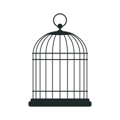 Bird cage, vector illustration