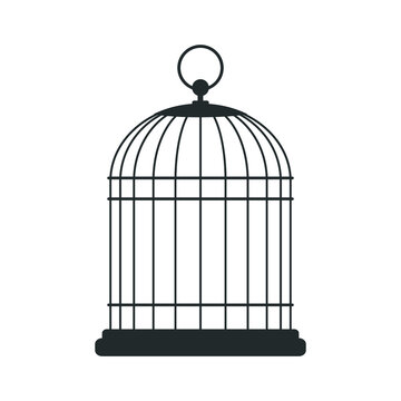 Bird cage, vector illustration