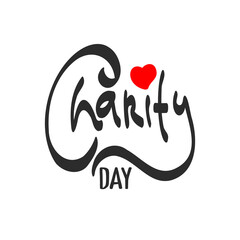 Obraz premium Doodle Design for celebrating International Day Of Charity, September 5th.