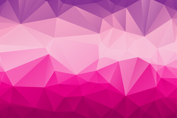 Blue & Pink Crystals Abstract Low Poly Geometric Polygonal Background Vector Illustration