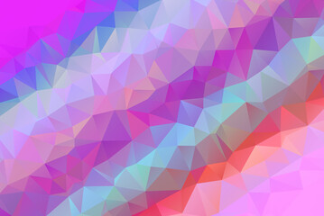 Obraz premium Bright Colorful Abstract Low Poly Geometric Gradient Polygonal Background Vector Illustration