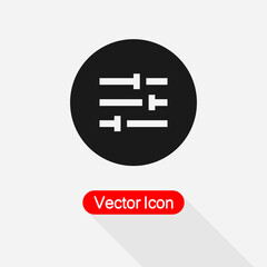 Filter Icon, Settings Icon Vector Illustration Eps10