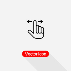 Finger Swipe Icon Vector Illustration Eps10