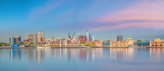 Gordijnen Cityscape of downtown skyline Philadelphia in Pennsylvania © f11photo