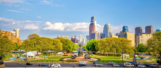 Cityscape of downtown skyline Philadelphia in Pennsylvania © f11photo