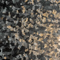Grunge Background. Gold Old Wallpaper. Rusty Dirt 