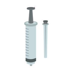 medical tools syringe vector