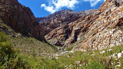 Mountain Scenery in Seven Week's Poort Pass, Karoo, South Africa